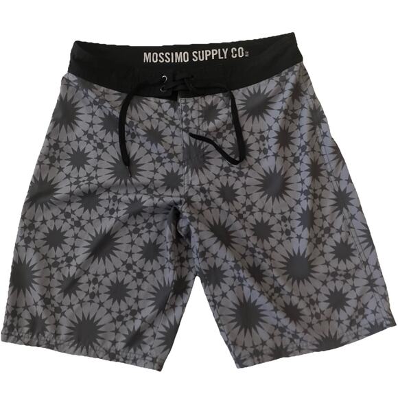 Mossimo Supply Co Mens 32 Hybrid 4 Way Stretch Pattern Swim Board Shorts Casual - Picture 1 of 7